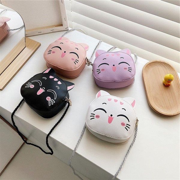 

2021 bag one-shoulder boy and girl bag cartoon messenger cute fashion all-match children's coin purse mini princess pitge