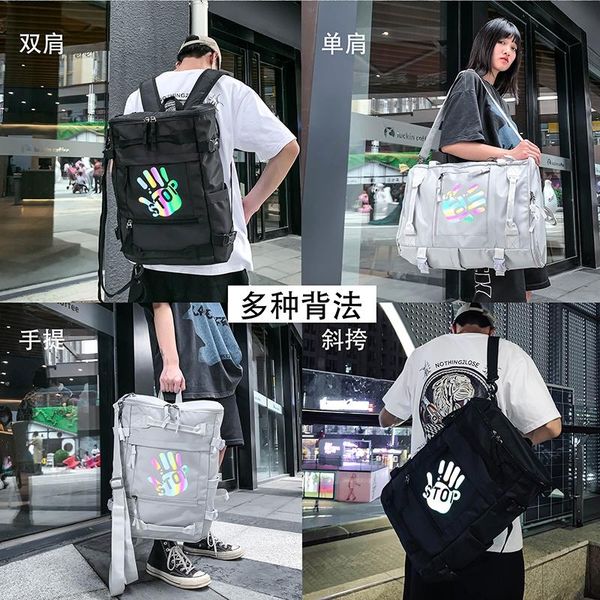 

backpack 2021 fashion trend large capacity high school student bag leisure computer travel