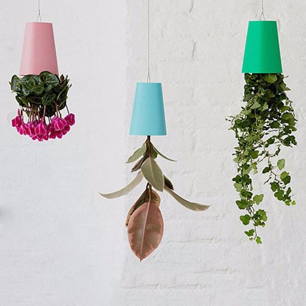 

vases 2021 beautiful hanging plant pot upside down flower pots sky planter creative supplies for indoor garden home office decor