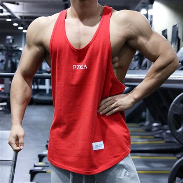 

men' tank gym quick dry sling men fitness bodybuilding workout sleeveless vest male summer casual singlet undershirt clothing, White;black