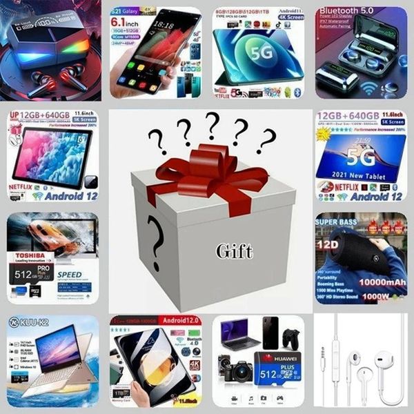 

gift wrap 2021 lucky box, mystery advanced electronic products, 100% experiential and luxury random items