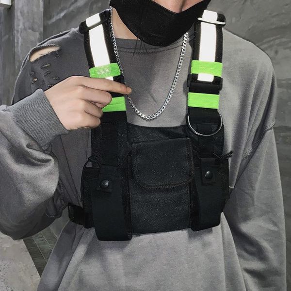 

chest bag for men tactical vest casual function rig bags streetwear boy waist pack male girl's