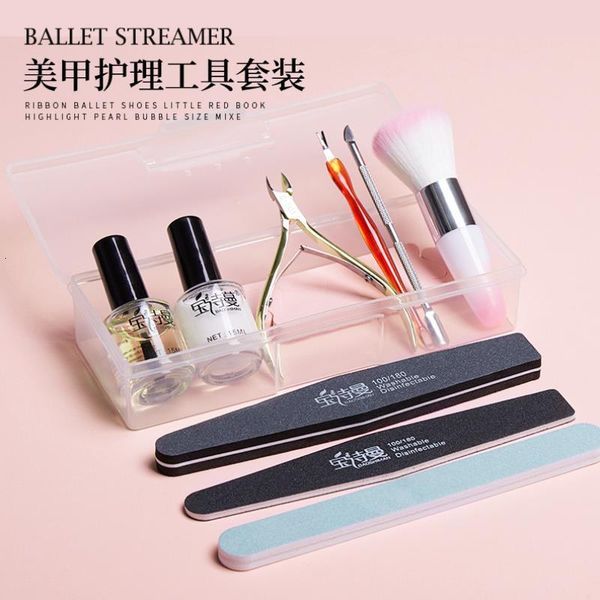 

manicure tool push set shop scissors nail file care storage box