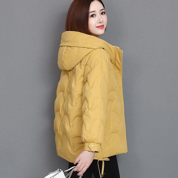 

women's down & parkas woman cotton padded jacket female winter hooded warm large size 3xl ladies thicken casual puffer coat q108, Black