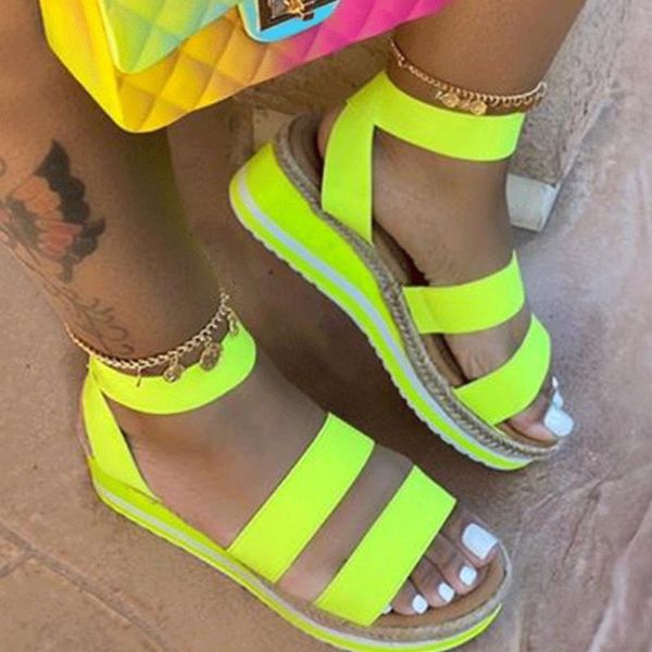 

women's wholesale 2021 big size 43 platform comfortable heels gladiator summer sandals shoes, Black