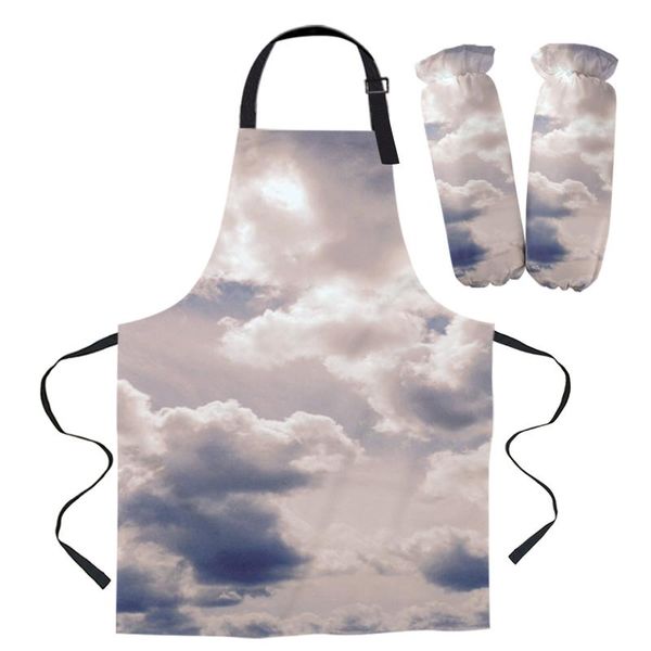 

clouds apron kitchen baking accessories cleaning pinafore home cooking aprons for woman