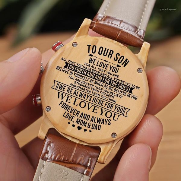 

wristwatches mom and dad to my son steel sports waterproof men watches leisure male wrist calendar 24-hours dail analog, Slivery;brown