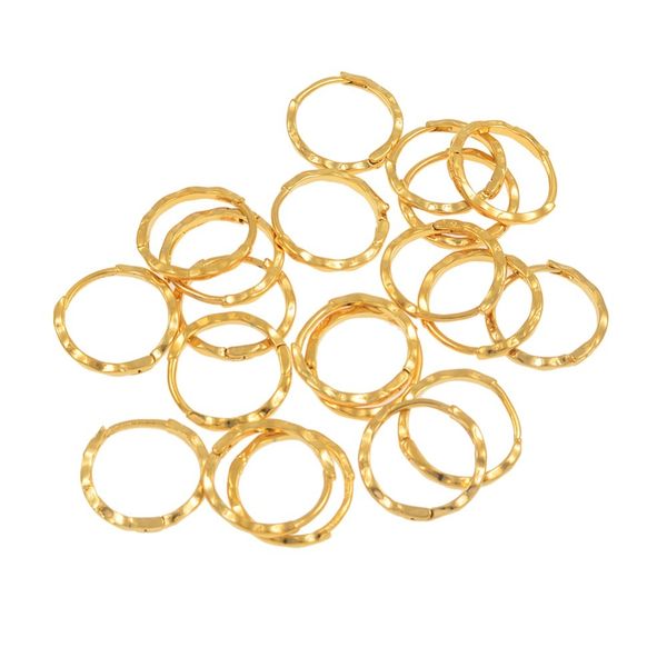 

anniyo 12pairs/diameter 1.5cm marshall spring ring earrings gold color for women girls kiribati jewelry micronesia gifts #163306, Golden