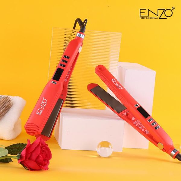 

electric hair brushes straightener beard comb dual-use straight independent red splint dry for curling or straightening
