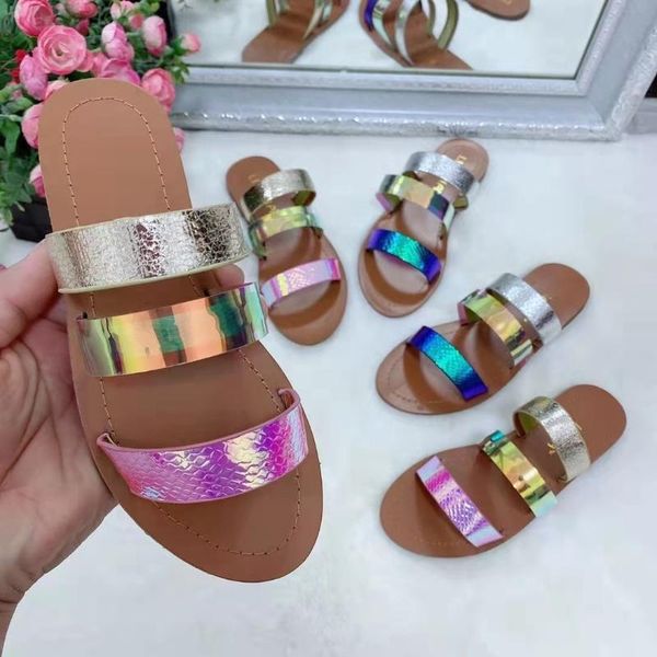 

women flip flop double layer sandals outdoor travel fashion wild student slippers flat bottom ladies beach shoes, Black