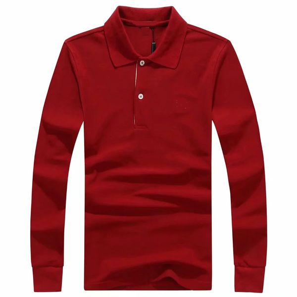 

men's polos long sleeve shirt spring and autumn men t shirts long-sleeved streetwear casual man clothes tees, White;black