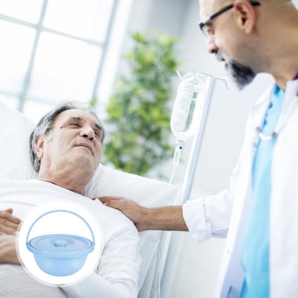 

toilet paper holders 1pc household handheld chamber pot practical elder spittoon with cover