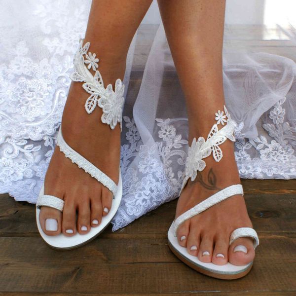 

official website 70% off outlet sagace women's ladies casual vintage sandalias white ring toe floral flat sandals woman non-slip beach, Black