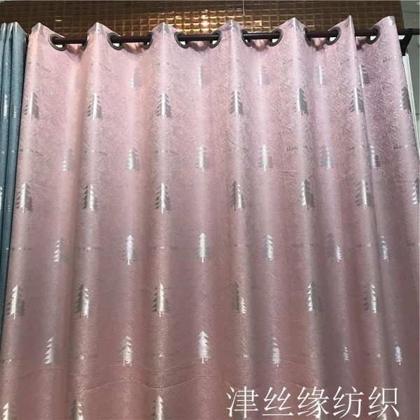 

jacquard curtain diamond linen blackout customization for living room and bedroom & drapes