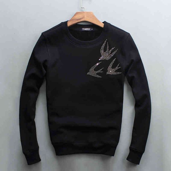 

men's hoodies & sweatshirts of hoodie fall the fashion brand round neck sweatershirt male devil youth outerwear 4op1, Black