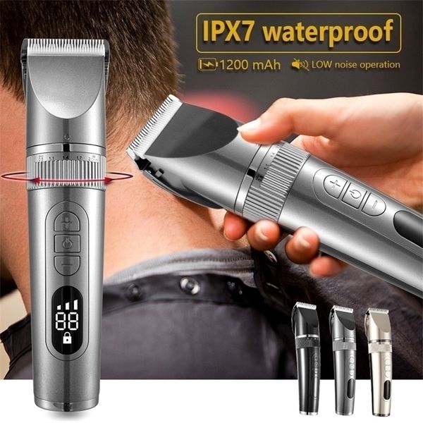 Clipper per capelli professionali per uomini barba trimmer macchina per la rasatura tagliare velocemente la carica 220216