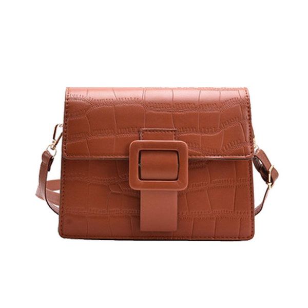 

fashion stone pattern mini flap messenger bag retro female casual shoulder luxury pu leather women designer bags