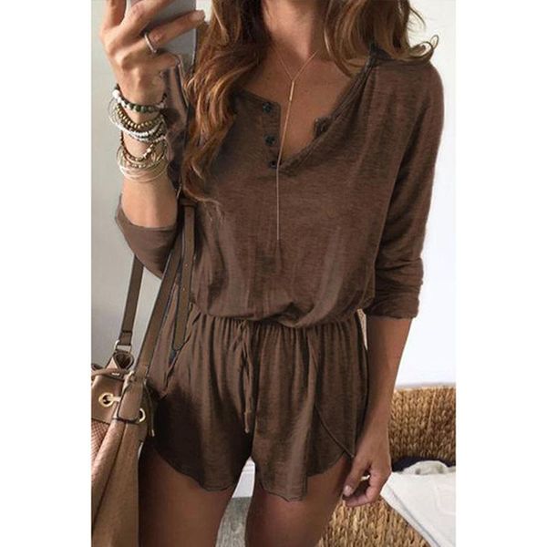 

women's jumpsuits & rompers solid loose playsuits bodysuit women summer 2021 casual beach jumpsuit shorts short sleeve elegant overalls, Black;white