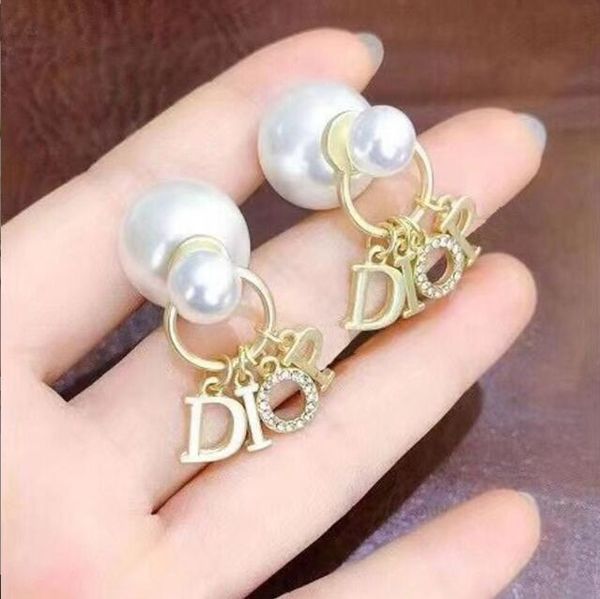 

brand designer tassel birdcage earrings new european and american exaggerated net red atmospheric letter earrings earring trend jewelry, Golden;silver