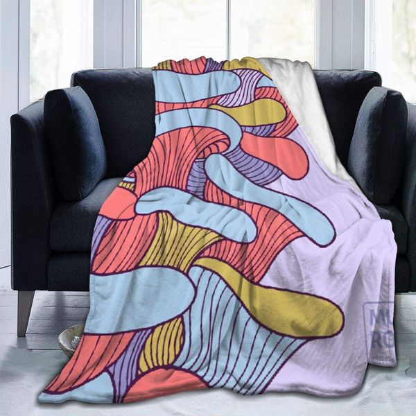 

personalized custom throw blanket,colorful artistic wildlife landscape,soft comfortable plush blanket for sofa bedroom travel