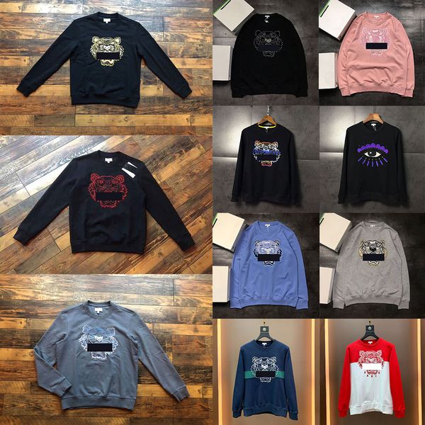 

2021 embroidery hoodies mens hoodie womens long sleeve o neck pullover sweaters casual brands designer sweatshirt jumper couple clothing 01, Black