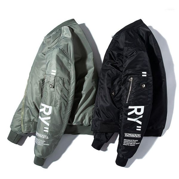 

men's jackets bomber jacket men hip hop pilot women letter baseball male youth streetwear windbreaker fashion spring autumn1, Black;brown