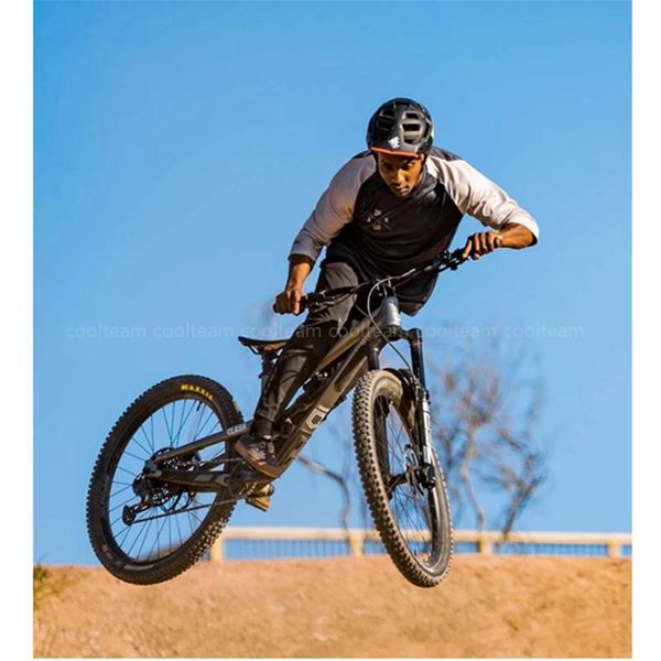 

racing jackets men's 3/4 jersey downhill dh mountain bike gravity shirt motocross off-road with mesh sides fast tropical rider, Black;red