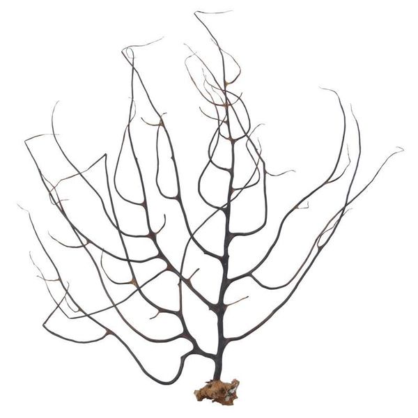 

black sea fan fish tank aquarium decoration coral ornament decorations