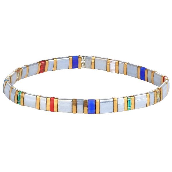 

charm bracelets kelitch tila beaded bracelet bijoux femme pulseras mujer hombre anime jewelry for women friends palestine boho, Golden;silver