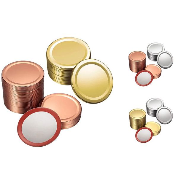 

kitchen storage & organization 80 pieces regular mouth canning lids ball jar split-type secure 70mm