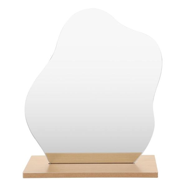 

mirrors bedroom cosmetic mirror makeup with wood base (assorted color)
