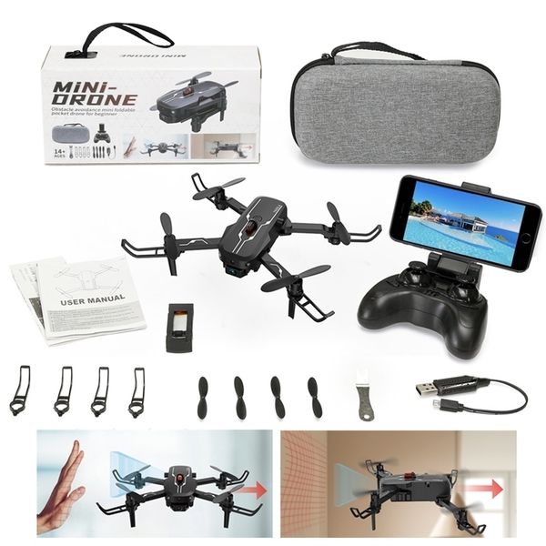 

new uav aerial pgraphy mini 4k hd three-sided obstacle avoidance fixed height remote control four axis aircraft