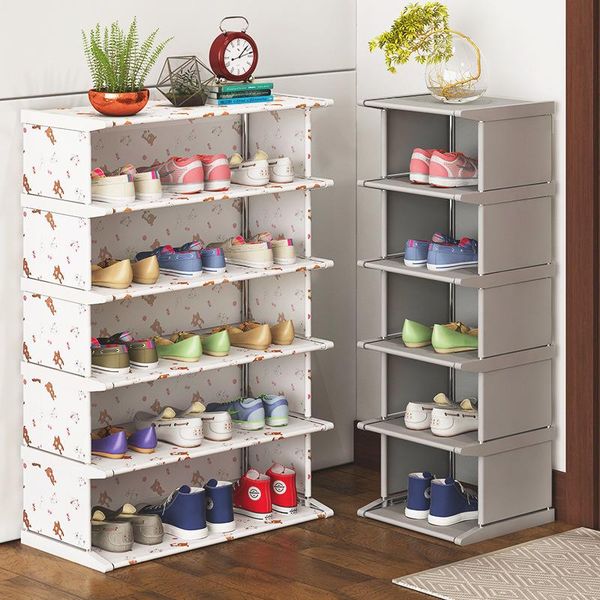 

clothing & wardrobe storage multi layer vertical shoe rack removable dustproof space saver stand shelf creative shoes hanger easy to assembl