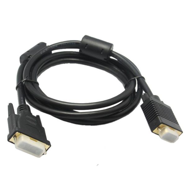 

video cable dvi 24+5pin to vga 15pins connect pc monitor screen projector and tv cables & connectors