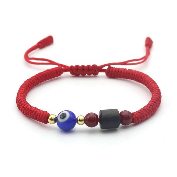 

charm bracelets turkey evil eye bracelet for men women handmade adjustable black red string braslet beaded brazalete yoga meditation jewelry, Golden;silver