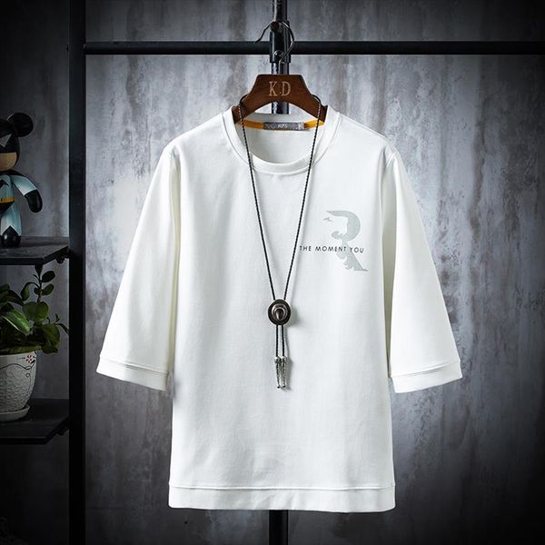 

letter print the moment mens t shirts you decide short sleeve tees male fashion, White;black