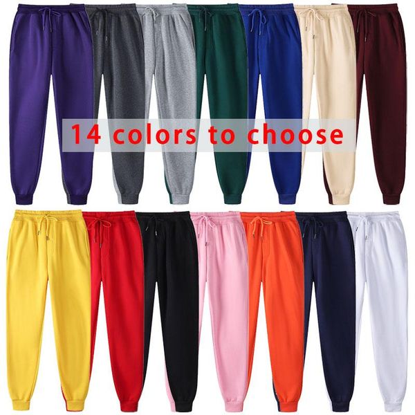 

running pants winter jogging men classic solid color sweatpantsoversize women's warm sports gym fitness black, Black;blue