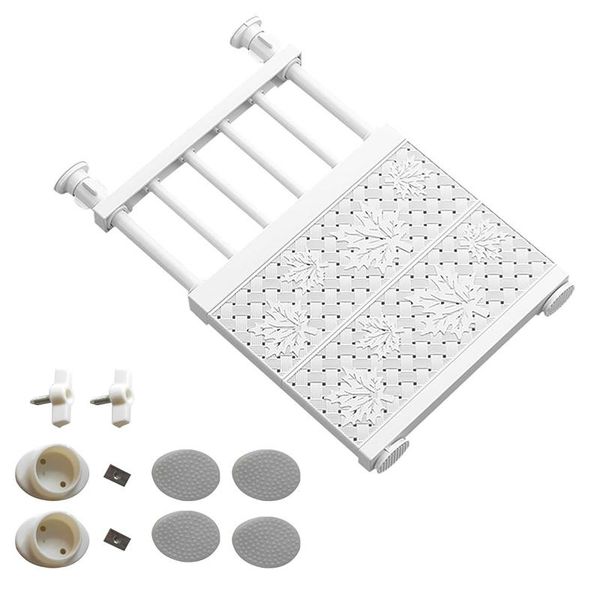 

hooks & rails punch-hanging rod heavy duty easy install multi-use accessories adjustable storage rack expandable closet tension shelf