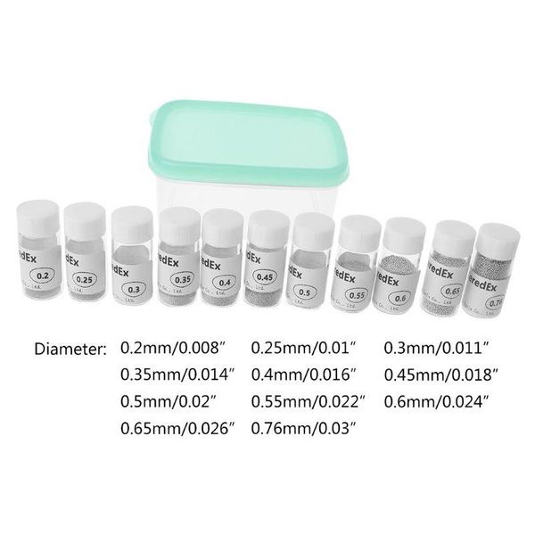 

cell phone repairing tools 11bottles leaded bga solder ball 0.2/0.25/0.3/0.35/0.4/0.45/0.5/0.6/0.65/0.75mm