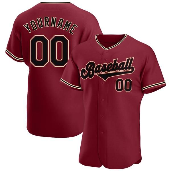 

custom crimson black-khaki-10 authentic baseball jersey, Blue;black