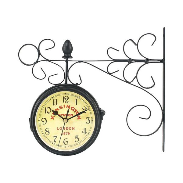 

wall clocks household iron arts clock retro style hanging decorative