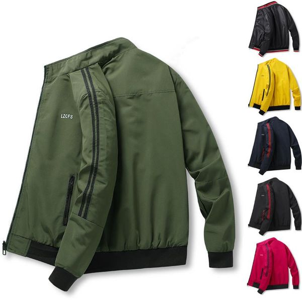 

men's jackets autumn fashion men bomber jacket pocket zipper two side wear outwear male reversible windbreaker coat casual streetwear, Black;brown