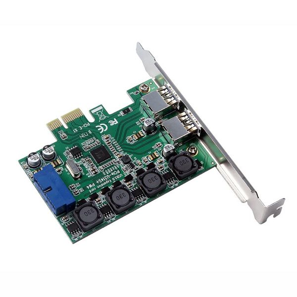 

high-speed 2-port usb 3.0 19-pin to pci-e expansion card pci express adapter converter for deskpc computer cables & connectors