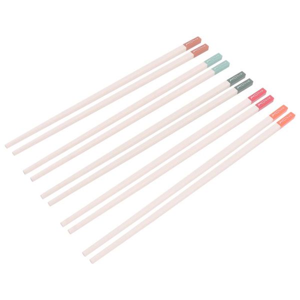 

chopsticks 5 pairs practical alloy durable japanese table (assorted color)