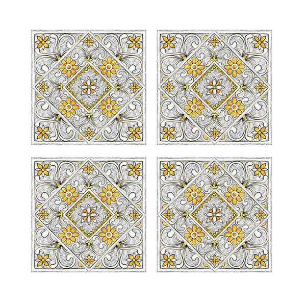 

mirrors 4 pcs self-adhesive bathroom kitchen deco wall stair floor tile sticker