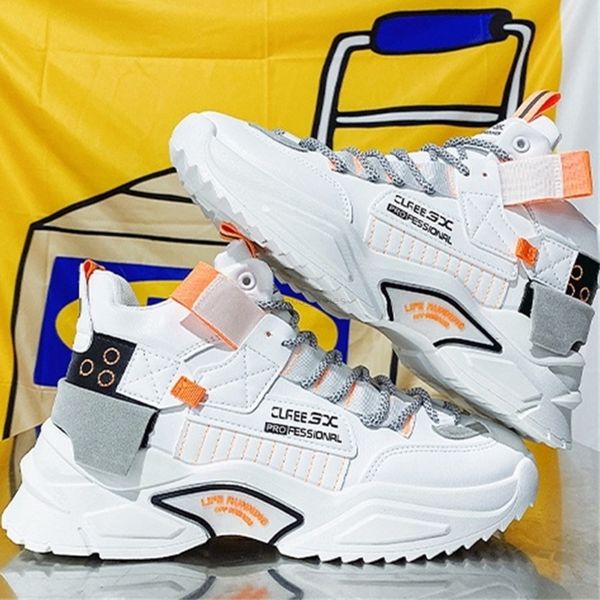 

men shoes korean style trendy high sports running casual increase shoes 5523