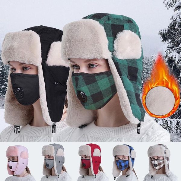 

wool hat fleece lined winter snow ski and scarf 2-pieces 2021 autumn thick warm solid color outdoor fashion hats, Black;white