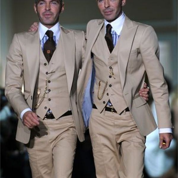 

men's suits & blazers khaki men's western smoking project tight body 3 groom's suit custom dance party 4dus, White;black
