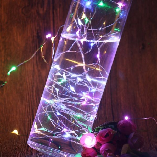 

factory outlet party decoration christmas multicolor string warm lights arrangement battery string color wave led scene