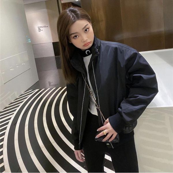 

latest fashion autumn and winter coat jacket women's cotton close-fitting warm jackets, Black;brown